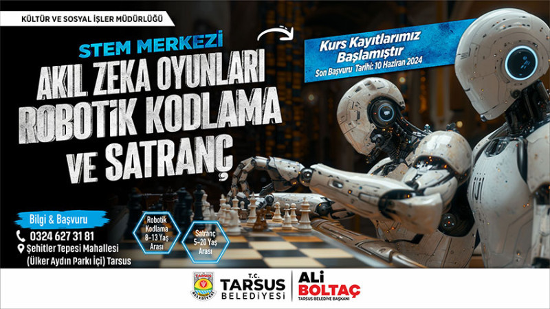 TARSUS BELEDİYESİ KURS KAYITLARI BAŞLADI