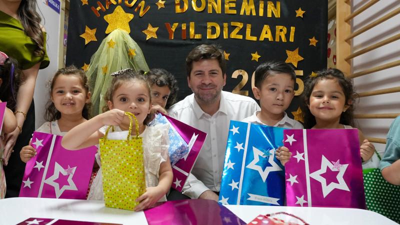 TARSUS BELEDİYESİ KREŞLERİNDE EĞİTİM ALAN ÖĞRENCİLER KARNE HEYECANI YAŞADI