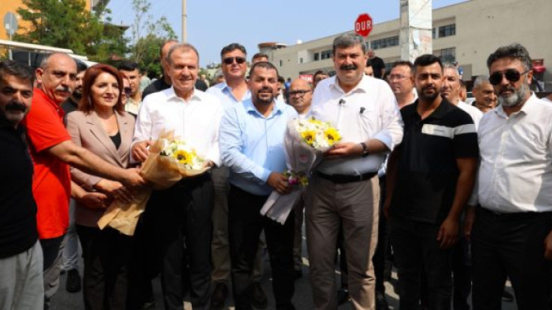 BAŞKAN YILDIZ VE BAŞKAN SEÇER’DEN GÜNEYKENT SEMT PAZARINA ZİYARET