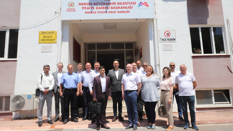 Akkuyu NGS Rus Heyetinden Mersin Büyükşehir İtfaiyesi’ne Ziyaret